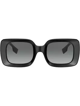 Солнцезащитные очки Delilah в прямоугольной оправе Burberry Eyewear, черный