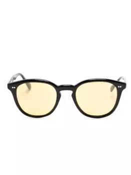 Солнцезащитные очки Desmon в круглой оправе Oliver Peoples, черный