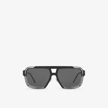 Солнцезащитные очки dg2270 в металлической квадратной оправе Dolce & Gabbana, черный