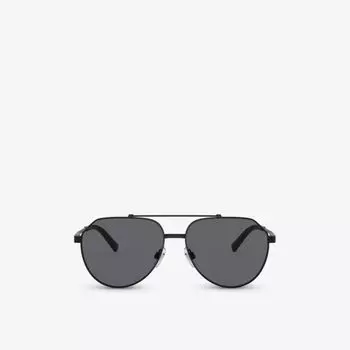 Солнцезащитные очки dg2288 в стальной оправе Dolce & Gabbana, черный
