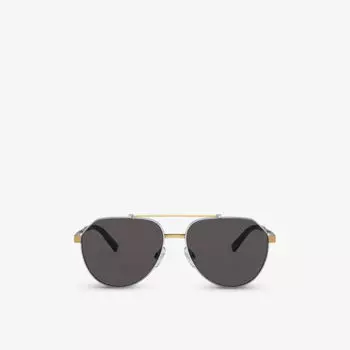 Солнцезащитные очки dg2288 в стальной оправе Dolce & Gabbana, серебряный