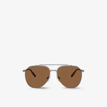 Солнцезащитные очки DG2296 в стальной оправе Dolce & Gabbana, серый