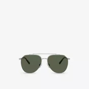 Солнцезащитные очки dg2296 в стальной оправе Dolce & Gabbana, серебряный