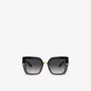 Солнцезащитные очки dg4373 в квадратной оправе из ацетата ацетата Dolce & Gabbana, черный