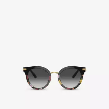 Солнцезащитные очки dg4394 в фантосовой оправе из ацетата Dolce & Gabbana, черный