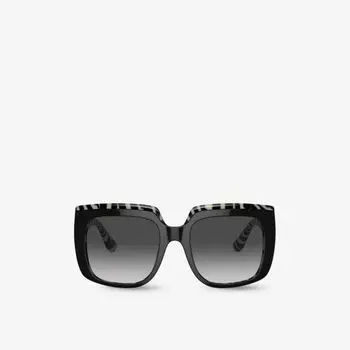 Солнцезащитные очки DG4414 в квадратной оправе из ацетата ацетата Dolce & Gabbana, черный