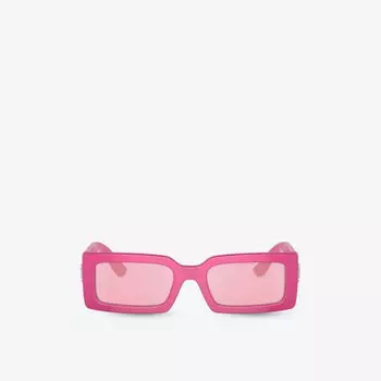 Солнцезащитные очки DG4416 в прямоугольной оправе из ацетата ацетата Dolce & Gabbana, розовый
