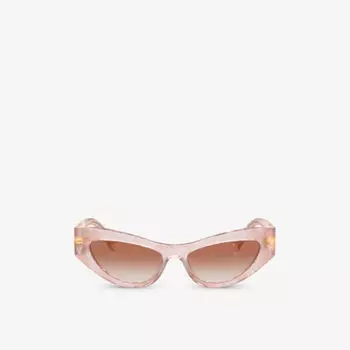 Солнцезащитные очки dg4450 из ацетата кошачьего глаза Dolce & Gabbana, розовый