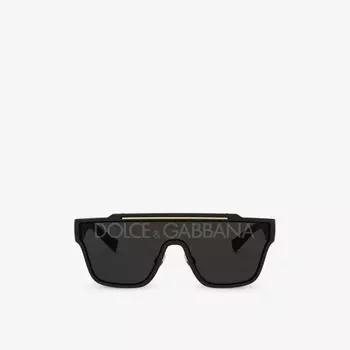 Солнцезащитные очки dg6125 из нейлона в квадратной оправе Dolce & Gabbana, черный