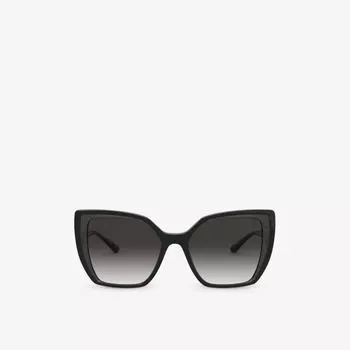 Солнцезащитные очки dg6138 в нейлоновой квадратной оправе Dolce & Gabbana, черный