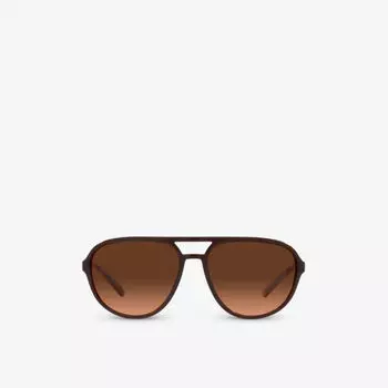 Солнцезащитные очки dg6150 в ацетатной оправе в пилотной оправе Dolce & Gabbana, цвет clear