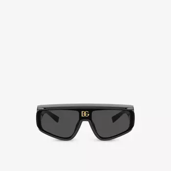 Солнцезащитные очки Dg6177 в прямоугольной оправе из нейлона Dolce & Gabbana, черный