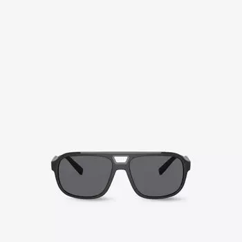 Солнцезащитные очки dg6179 в нейлоновой оправе-пилоте Dolce & Gabbana, черный