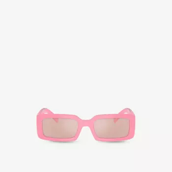 Солнцезащитные очки dg6187 в прямоугольной оправе Dolce & Gabbana, розовый