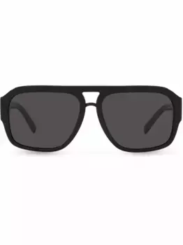 Солнцезащитные очки DG Crossed Dolce & Gabbana Eyewear, черный
