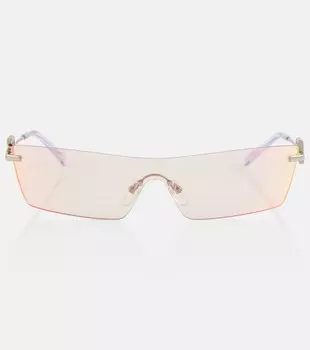 Солнцезащитные очки DG Light с плоскими бровями Dolce&Gabbana, золотой