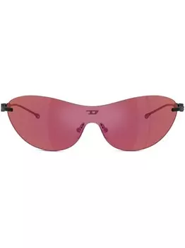 Солнцезащитные очки Diesel в овальной оправе, фиолетовый