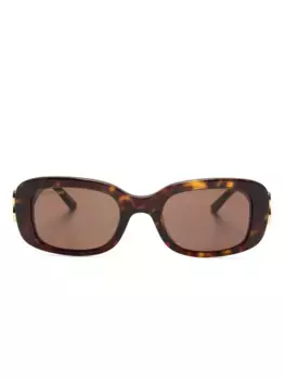 Солнцезащитные очки Dinasty в прямоугольной оправе Balenciaga Eyewear, коричневый