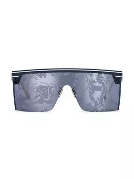 Солнцезащитные очки DiorClub M1U с геометрическим рисунком Dior, синий