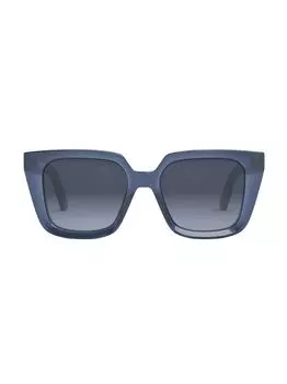 Солнцезащитные очки DiorMidnight S1I Havana 53MM с геометрическим рисунком Dior, синий