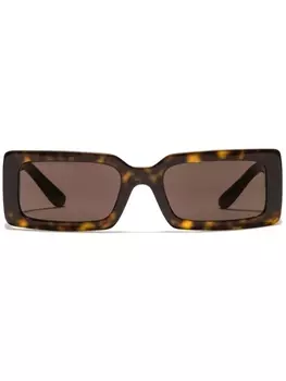 Солнцезащитные очки DNA в квадратной оправе Dolce & Gabbana Eyewear, коричневый