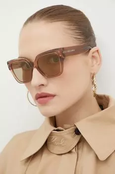 Солнцезащитные очки Dolce & Gabbana, бежевый