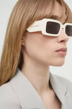 Солнцезащитные очки Dolce & Gabbana, бежевый