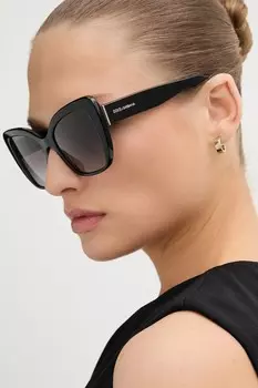 Солнцезащитные очки Dolce & Gabbana, черный