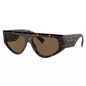 Солнцезащитные очки Dolce & Gabbana DG 4461 502/73 57 мм унисекс прямоугольной формы, цвет havana