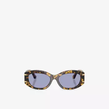 Солнцезащитные очки Dolce & Gabbana овальные с оправой из ацетата, коричневый
