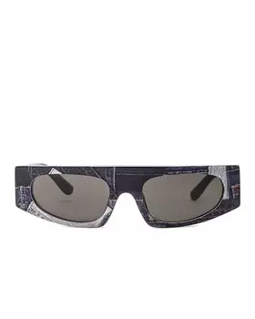 Солнцезащитные очки Dolce & Gabbana Rectangular, цвет Denim