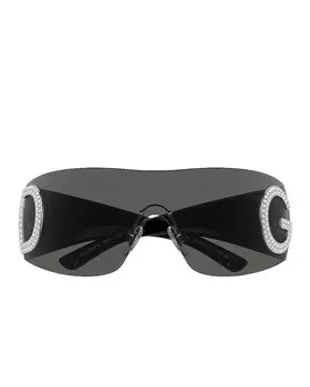 Солнцезащитные очки Dolce & Gabbana Shield, черный