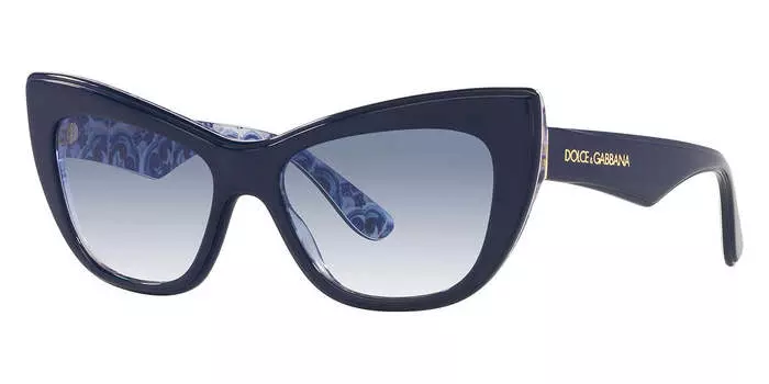 Солнцезащитные очки Dolce & Gabbana женские 54 мм Blue On Blue Maiolica