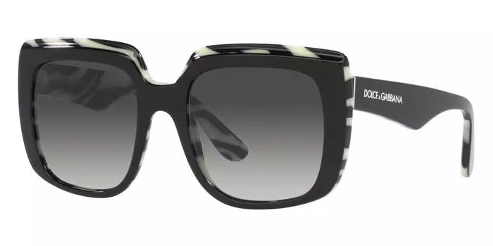 Солнцезащитные очки Dolce & Gabbana женские 54 мм Top Black On Zebra