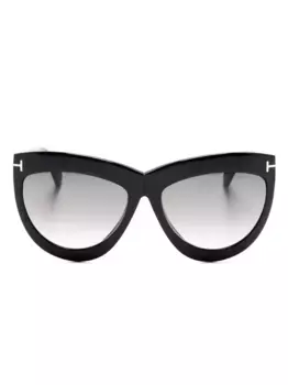 Солнцезащитные очки Doris в массивной оправе TOM FORD Eyewear, черный