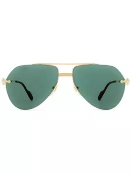 Солнцезащитные очки Double C De Cartier Cartier Eyewear, золотой