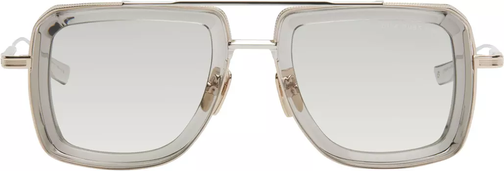 Солнцезащитные очки Dubsignal золотисто-серого цвета Dita