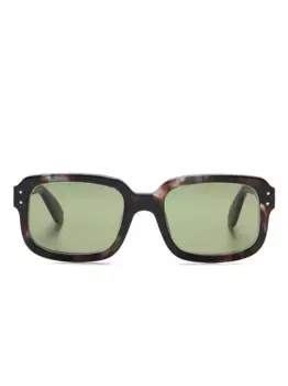 Солнцезащитные очки Dude в прямоугольной оправе Lesca, коричневый