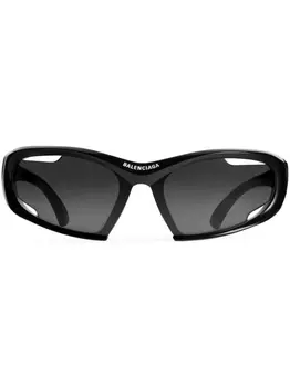 Солнцезащитные очки Dynamo в прямоугольной оправе Balenciaga Eyewear, черный