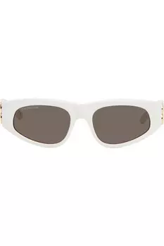 Солнцезащитные очки Dynasty d-frame Balenciaga, белый