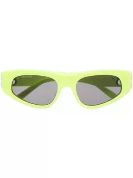 Солнцезащитные очки Dynasty в D-образной оправе Balenciaga Eyewear, желтый