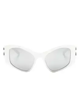 Солнцезащитные очки Dynasty в D-образной оправе Balenciaga Eyewear, белый