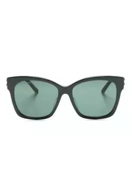 Солнцезащитные очки Dynasty в квадратной оправе Balenciaga Eyewear, зеленый