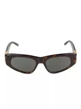 Солнцезащитные очки Dynasty в оправе 'кошачий глаз' Balenciaga Eyewear, коричневый