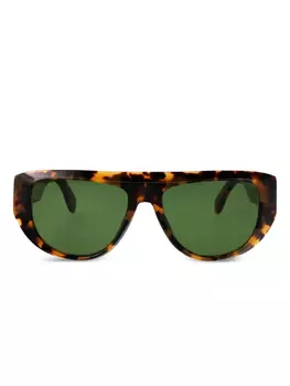 Солнцезащитные очки Джошуа Palm Angels Eyewear, коричневый