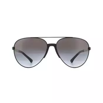 Солнцезащитные очки ea2079 32038g матово-серые с градиентом Emporio Armani, черный