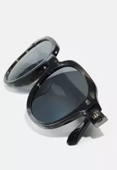 Солнцезащитные очки Eger Michael Kors, черный роговой/серый зеркальный градиент