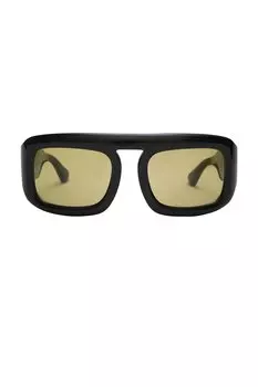 Солнцезащитные очки Elisa Johnson, gloss black & olive green