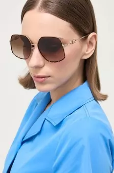 Солнцезащитные очки Empire Butterfly Michael Kors, коричневый