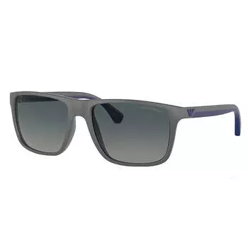 Солнцезащитные очки Emporio Armani EA 4033 50604U 56 мм, квадратные, унисекс, цвет matte grey
